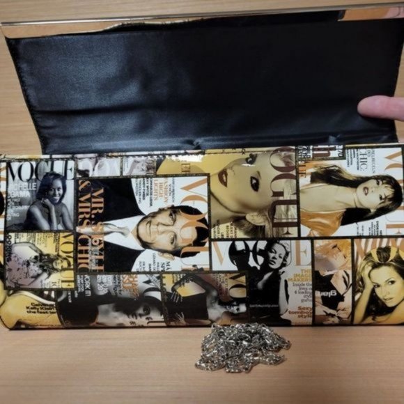 Hollywood Magazine Clutch Purse Shoulder Bag - Picture 5 of 11